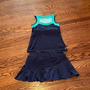Lija two piece tennis skirt and shirt